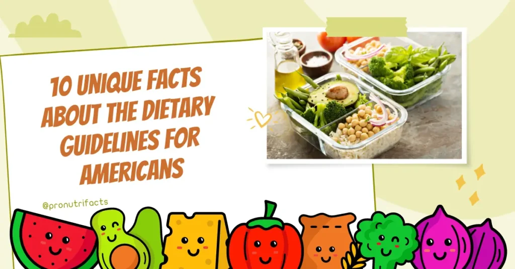 Explaining Facts About the Dietary Guidelines for Americans