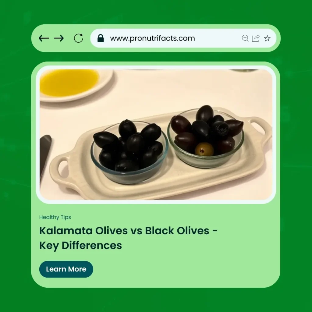 Kalamata Olives vs Black Olives