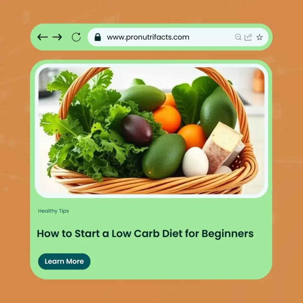 cover image of How to Start a Low Carb Diet for Beginners